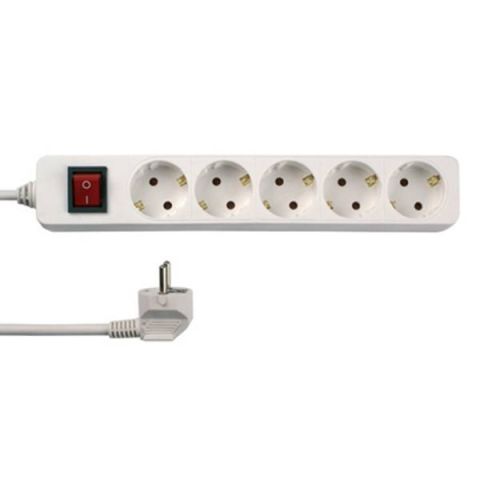 GAO Elosztó 5-ös kapcsolóval, 3m, 3x1.5mm fehér 001252301 - elektrobagoly.hu