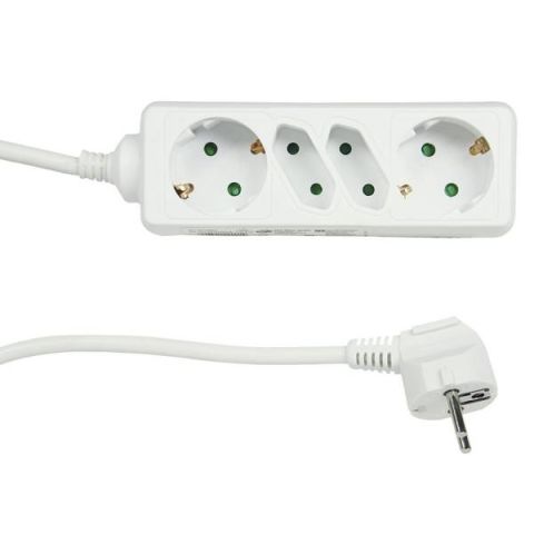 GAO Elosztó 2+2-es, 1.4m, 3x1.5,fehér 129001 - elektrobagoly.hu