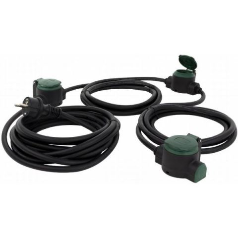 GAO Hosszabbító, lengő,2P+F,csapfedeles   Supraflex  10  17103512 - elektrobagoly.hu