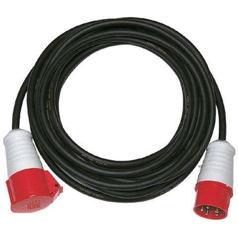 CEE hosszabbító 20m PVC kábellel 400V 16A IP44, 0063201