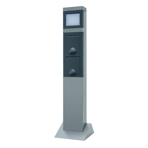 GAO Kerti energiaoszlop 2 dugaljjal + lámpával 87750712 - elektrobagoly.hu