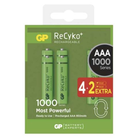 GP NiMH AKKU HR03 (AAA) 1000mAh 4+2DB - elektrobagoly.hu