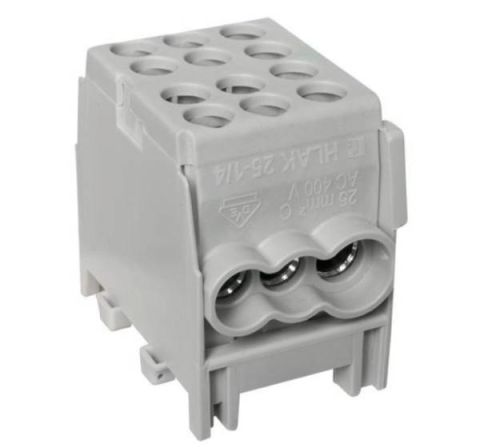 Pollmann HLAK 25-1/4 M2 MINIMODULAR fővezetéki kapocs  szürke 2080168 - elektrobagoly.hu