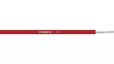 Szolárkábel 1x10mm2 piros, 0,6/1kV, H1Z2Z2-K