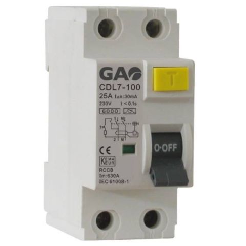 GAO fí-relé 2P 40A 300mA, DZ47 230V~ 5925H - elektrobagoly.hu