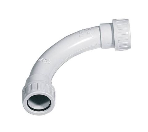 Elmark PVC könyök MÜ-II cső és spirálcső csatlakoztatásához 90° ɸ32 IP65, menetes - elektrobagoly.hu