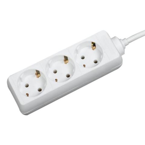 GAO Elosztó 3-as, 1.4m, 3x1.0fehér   6608H - elektrobagoly.hu