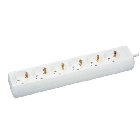 GAO Elosztó 6-os, 1.4m, 3x1.0,fehér ;  6614H - elektrobagoly.hu
