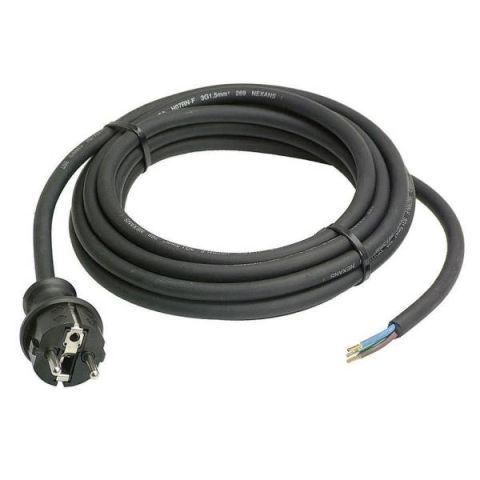 GAO Csatlakozóvezeték +2P+F villa, 3m, 3x1.5,fekete   77133 - elektrobagoly.hu