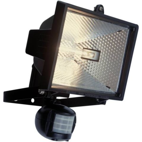 GAO Halogén fényvető, Mozgásérzékelő 400W,fekete  IP4 8120H - elektrobagoly.hu