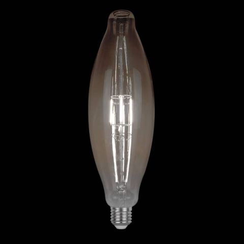 Elmark LED vintage fényforrás dimmerelhető 8W E27 átmérő:125mm melegfehér füstszínű - elektrobagoly.hu