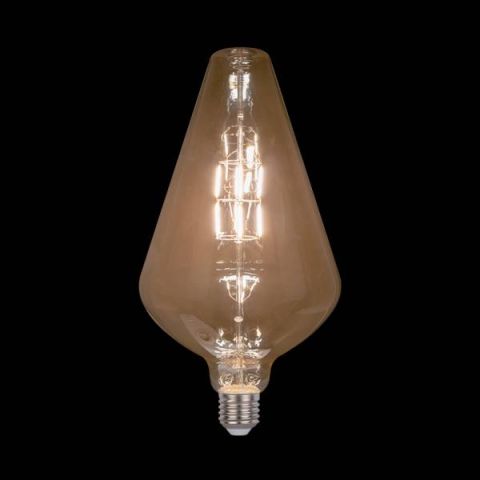 Elmark LED vintage fényforrás dimmerelhető 8W E27 hossz:390mm,átmérő:200mm melegfehér színhővel arany  - elektrobagoly.hu