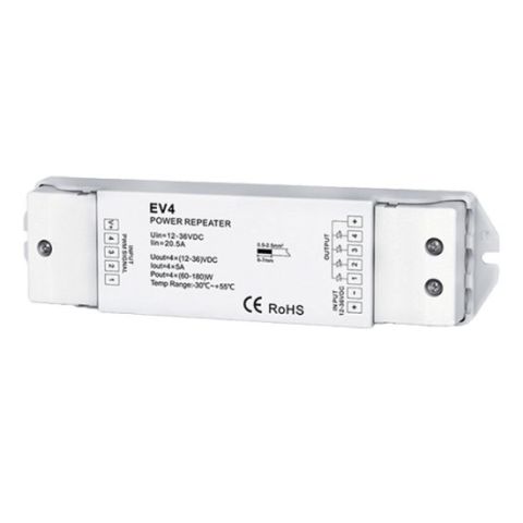 Elmark Rádiófrekvenciás (RF) LED RGB fogadó 4csatorna  99RECEIVER4 - elektrobagoly.hu