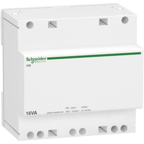 Schneider Electric ACTI9 biztonsági transzformátor 16VA 230VAC 12-24VAC A9A15218 - elektrobagoly.hu