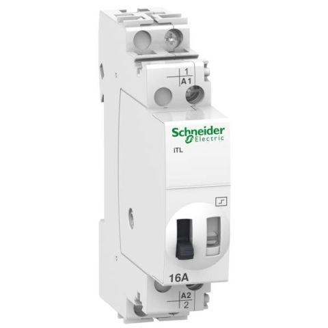 Schneider Electric ACTI9 ITL16A impulzusrelé.1NO, 12VAC, 6VDC A9C30011 - elektrobagoly.hu