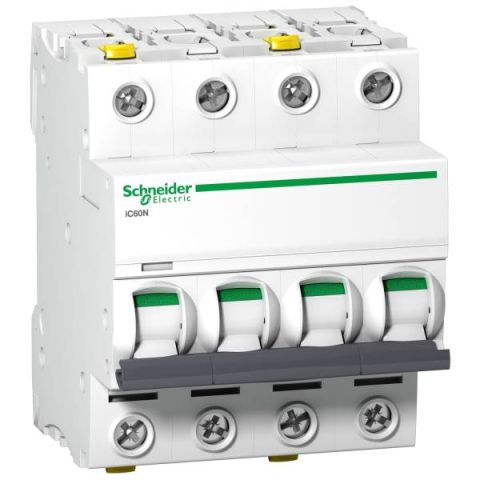 Schneider Electric ACTI9 iC60N kismegszakító 4P,B, 6A A9F03406 - elektrobagoly.hu