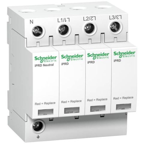 Schneider Electric ACTI9 iPRD túlfeszültségkorlátozó cserélhető betétes  40kA, 3P- A9L40600 - elektrobagoly.hu