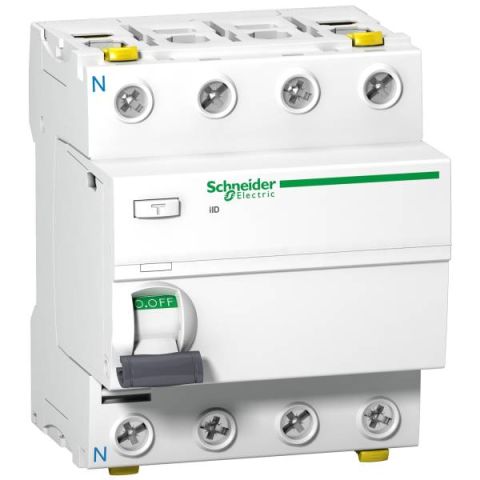 Schneider Electric ACTI9 iID áramvédőkapcsoló A osztályú 4P, 25A, 30mA A9Z21425 - elektrobagoly.hu