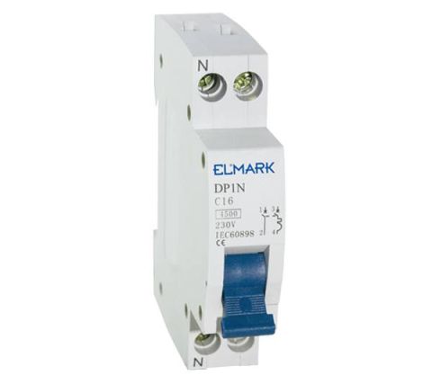 Elmark DP1N kismegszakító.DP1N/20A C, 4.5kA - elektrobagoly.hu