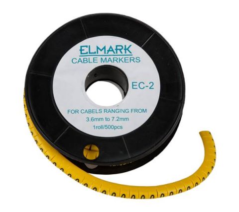 Elmark EC- 2- N 3.6- 5.2 kábeljelölő 31802N - elektrobagoly.hu