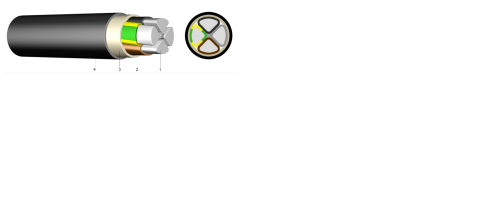 EAYY-J 4x150mm2 SM 0,6/1kV alumínium földkábel