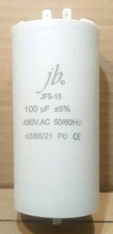 JB Capacitors Motorkondenzátor,100uF 450V~J 60x120 JFS15 - elektrobagoly.hu