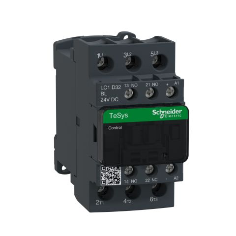 Schneider Electric LC1D32BL mágneskapcsoló  kisfogyasztású tekercs:24VDC.32A (400V.AC. - elektrobagoly.hu