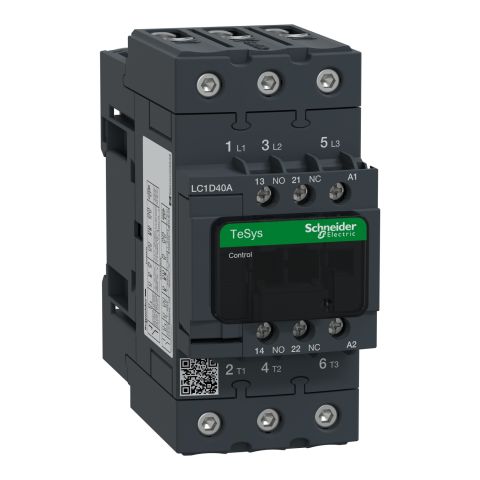 Schneider Electric LC1D40AB7 mágneskapcsoló  (AC3. 400V 40A). 24VAC - elektrobagoly.hu