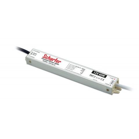 Scharfer SCH-60-12 60W 12V  IP67 LED tápegység