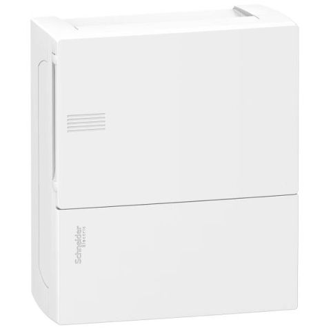 Schneider Electric MINI PRAGMA kiselosztó teli ajtóval, falon kívüli 1x8moduláris , MIP12108 - elektrobagoly.hu