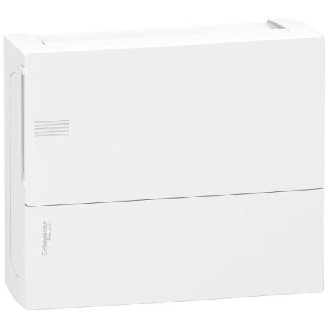 Schneider Electric MINI PRAGMA kiselosztó teli ajtóval, falon kívüli 1x12moduláris  MIP12112 - elektrobagoly.hu