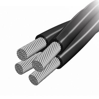 NFA2X 1x25mm2 fekete, alumínium légkábel