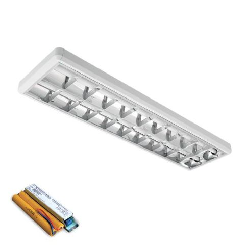 Elmark LENA LED csővel T8 Standard 2X18W 6400K OM,vészvilágító funkcióval 9LOM2120LEDCWE - elektrobagoly.hu