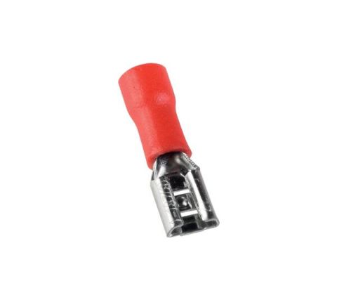 Elmark szigetelt csúszóhüvely.0,5-1,0mm2,piros,18,7mm - elektrobagoly.hu