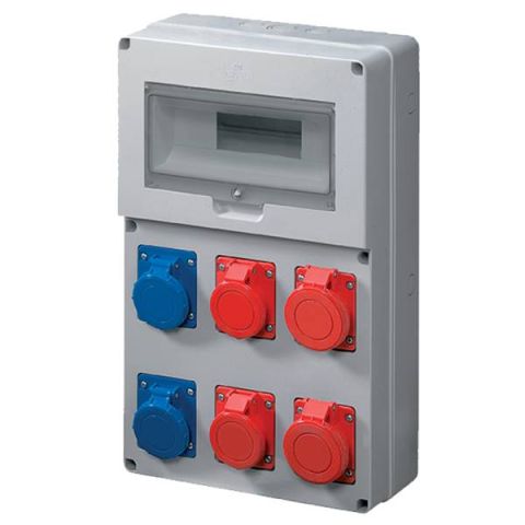 Elmark Ipari csatlakozótábla IP67 kiépítés: 1P+N+E 16A- 1P 53EC690256B2 - elektrobagoly.hu