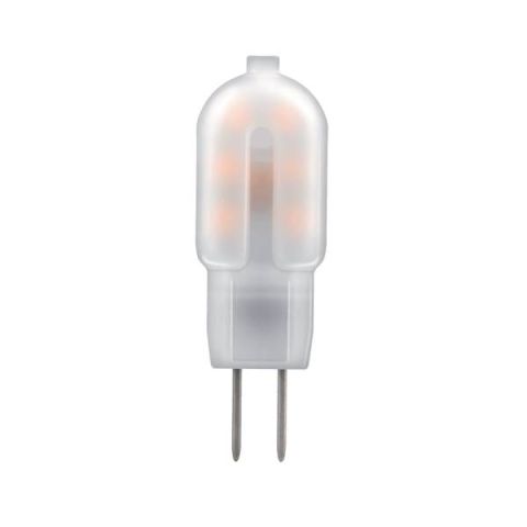 Elmark G4-es foglalatú LED izzó, 1,2W 12V-os tápfeszültség,melegfehér(3000K) - elektrobagoly.hu