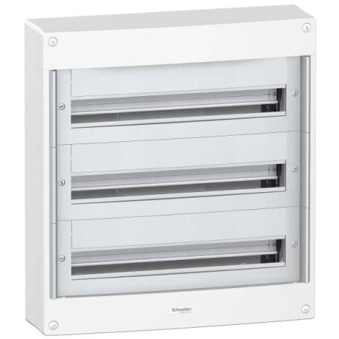 Schneider Electric PRAGMA kiselosztó falon kívüli 3x24moduláris , PEN sín, fehér PRA20324 - elektrobagoly.hu