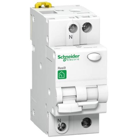 Schneider Electric RESI9 kombinált fí-relé. ACo.1P-N, C karakterisztika,6A, 30mA érzékenység - elektrobagoly.hu