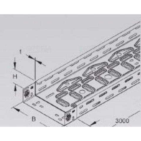 Niedax RLVC60100 x0.75 kábeltálca,MAGIC, RLVC 60100 0.75