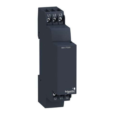 Schneider Electric RM17TG00 Zelio Control háromfázisú fázisfigyelő relé, 1CO, 5A, 208..480V, RM17TG00 - elektrobagoly.hu