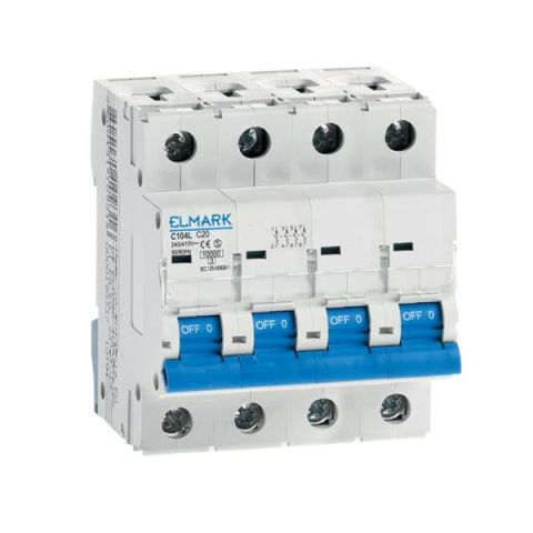 Elmark C104L/50A 4P C 6kA kismegszakító. - elektrobagoly.hu