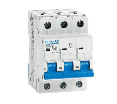 Elmark C103L/10A 3P C, 10kA kismegszakító. - elektrobagoly.hu